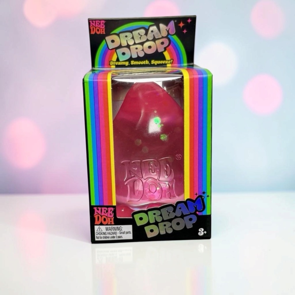 NeeDoh Dream Drop Pink Schylling Squishy Stress Toy Sensory Fidget New